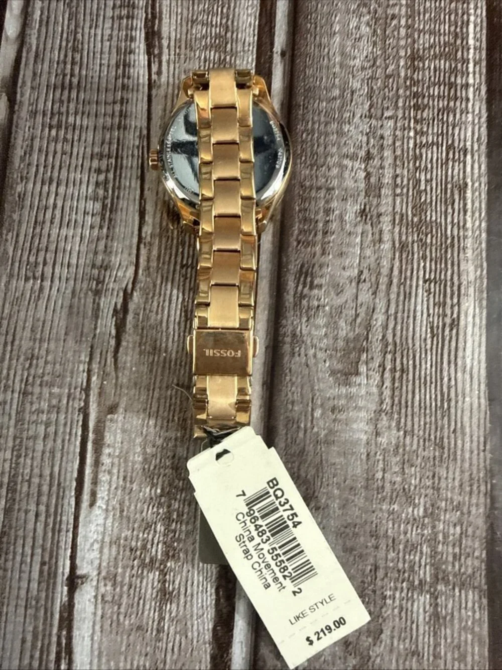 Fossil BQ3754 Automatic Skeleton Watch Rose Gold Tone Mens Mechanical Bracelet